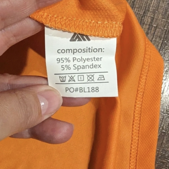 Zity Mens Polo Size XL Bright Orange NWT High Function Temp Control Muscle Move - Picture 11 of 16